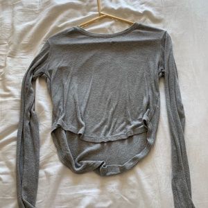 Long Sleeve Grey Brandy Melville Top